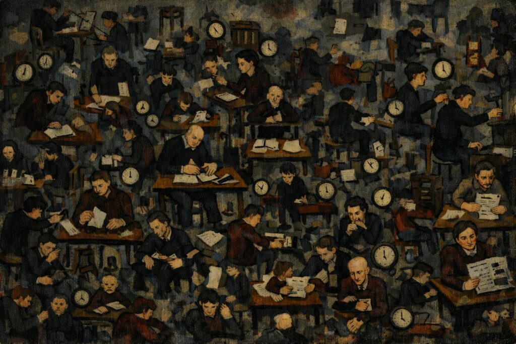 Yabancılaşmanın sosyolojik etkileri ve toplumsal yansımaları üzerine felsefi analiz görseli, Kamisa E-Dergi.